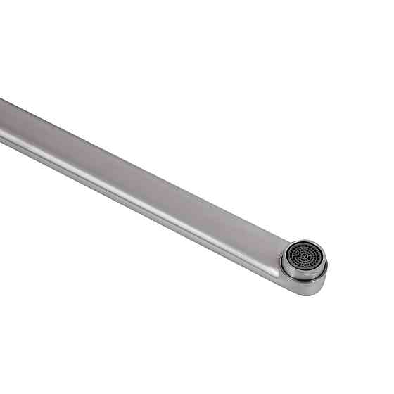 Змішувач для ванни Brinex Pure 005 з довгим поворотним виливом (з душовим гарнітуром) Nickel BRIPUR005NKL Київ