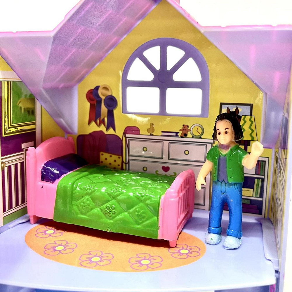 Ляльковий будиночок Limo Toy з фігурками розкладний Ліловий (F611) Чернігів - фото 9