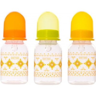 Пляшечка для годування Baby Team із силіконовою соскою Baby Team 125 мл Салатова (1400) Вінниця - фото 3