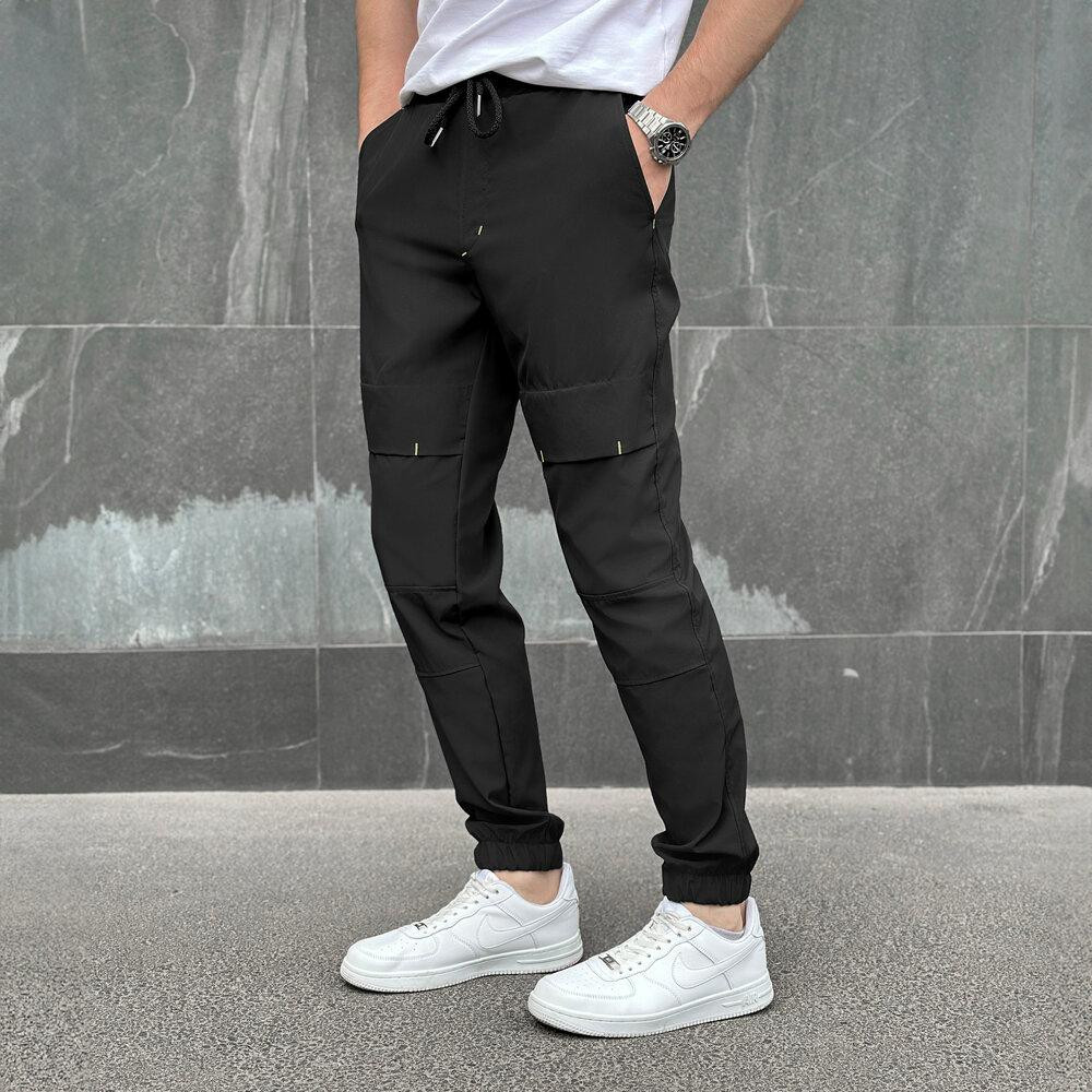 Чоловічі штани джогери з кишенями чорні Pobedov Vershyna Київ - фото 1