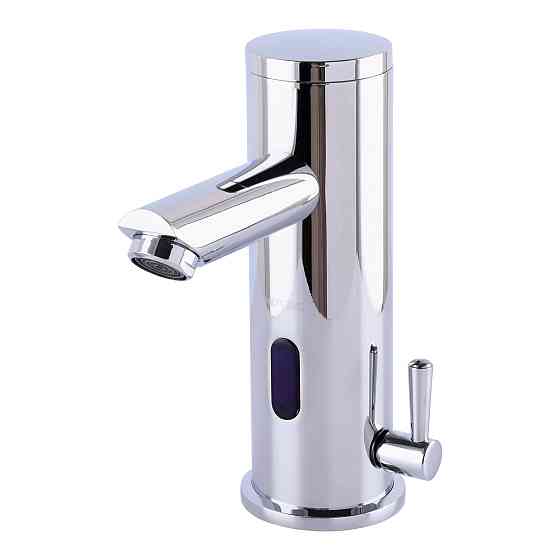 Змішувач сенсорний для умивальника HOTEC 19.115-DC/AC (220V/6V) з трансформатором,латунний Hot/Cold Луцк