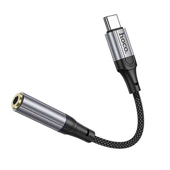 Аудiокабель HOCO LS36 Fresh Digital Type-C to 3.5 audio converter Black (6942007608886 ) Київ