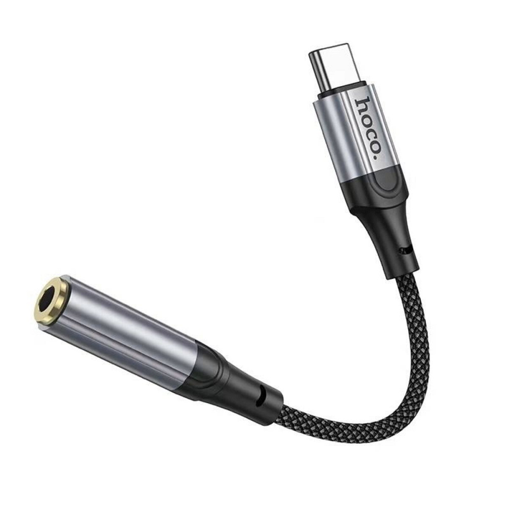 Аудiокабель HOCO LS36 Fresh Digital Type-C to 3.5 audio converter Black (6942007608886 ) Київ - фото 2