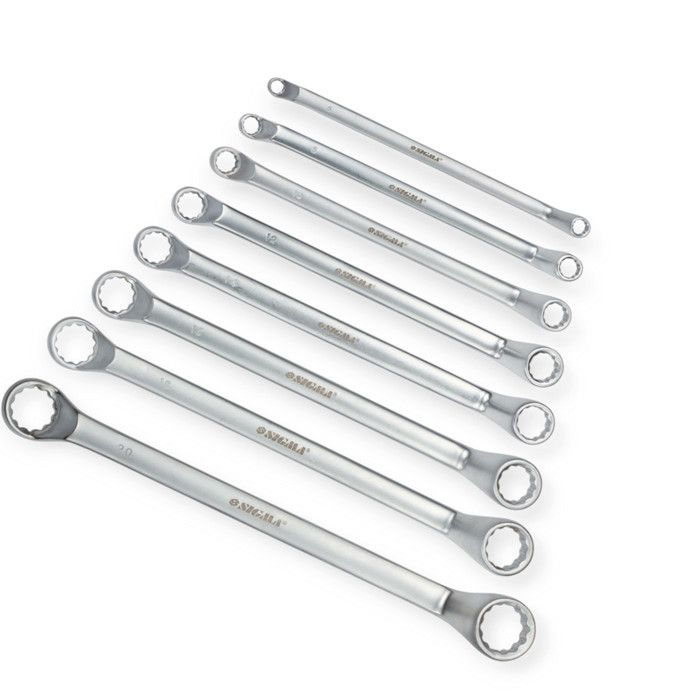 Набір ключів викинутих накидних 6-22 мм 8 шт (планшет) CrV Мукачево - фото 1