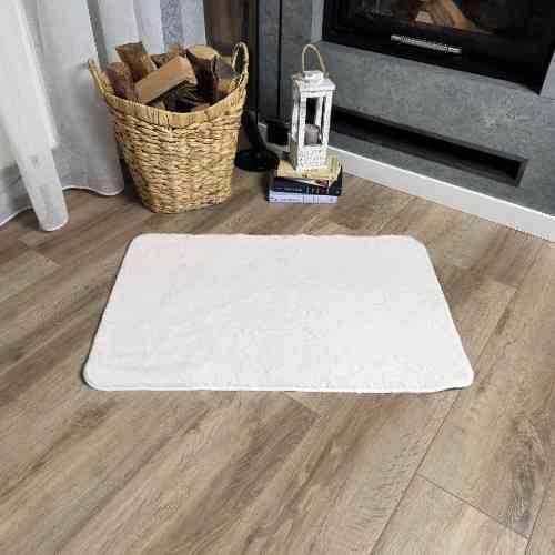 Килимок для підлоги з еко-хутра ТМ Dariana Moonbeam 60*90 см айворі Житомир