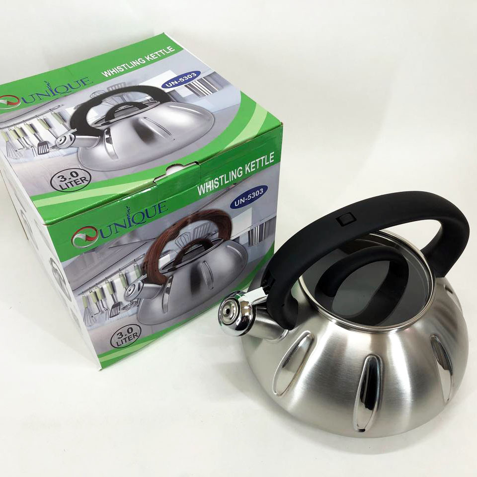 Кухонний чайник зі свистком на плиту, Чайник для домашнього використання зі свистком OI-50 Львів - фото 5