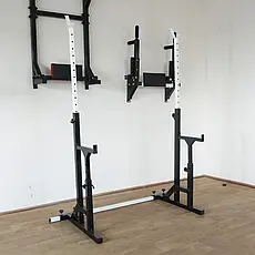 Лавка для жиму регульована 40 на 40 мм + Стійки зі страхувальними упорами 40 на 40 мм Київ - фото 8