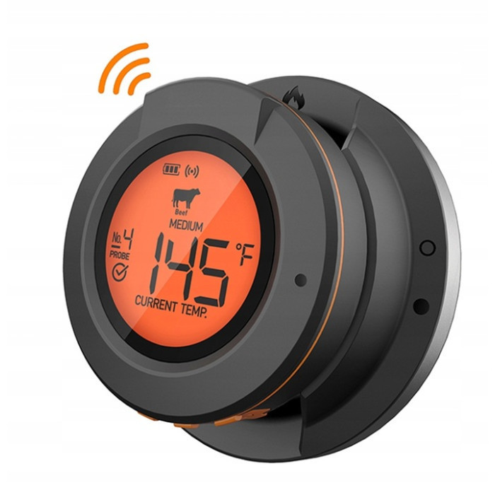 Цифровий Bluetooth термометр в кришку гриля с 2-ма щупами GRILLI 555501 Код: 011933 Ровно - изображение 1