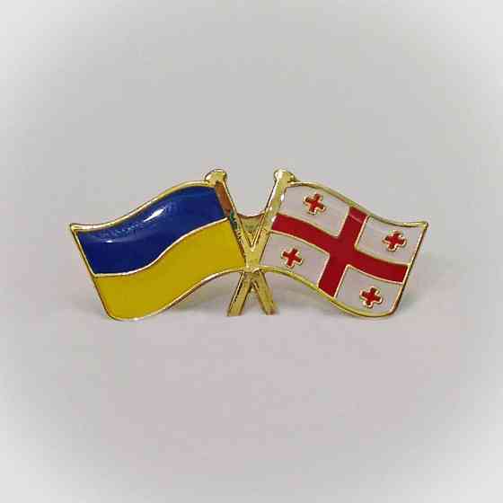 Значок для коллекции Украина-Грузия Киев