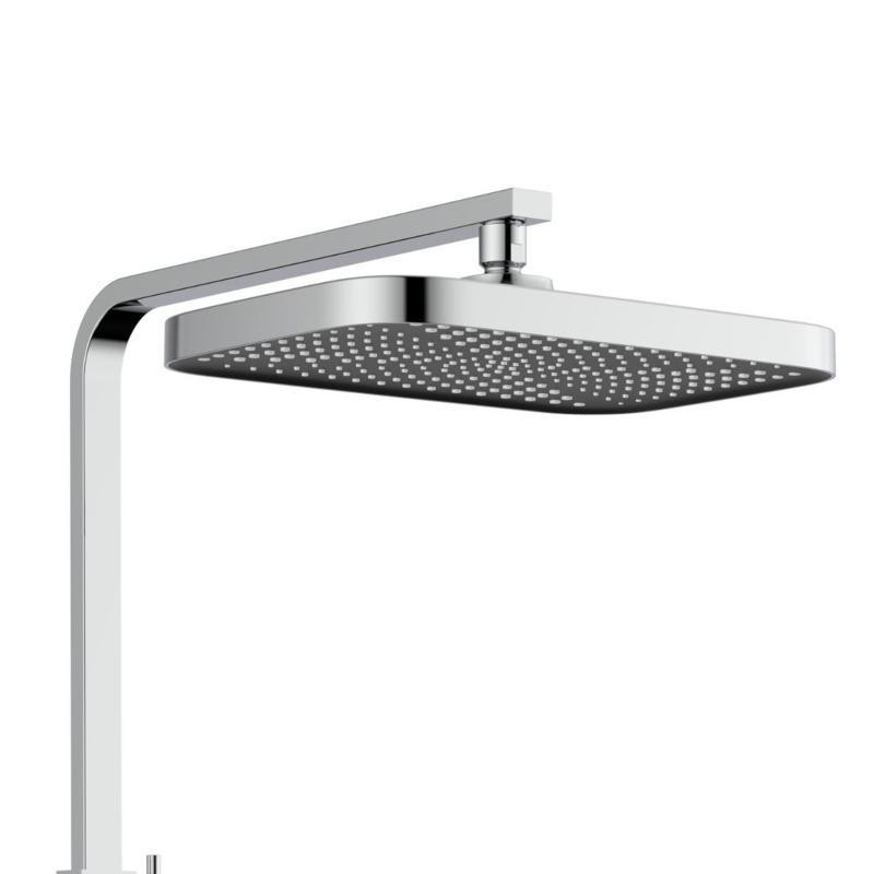 Душова система з латуні Qtap Sloup термостатична на два споживачі QTSL57103KNC Chrome Харків - фото 5