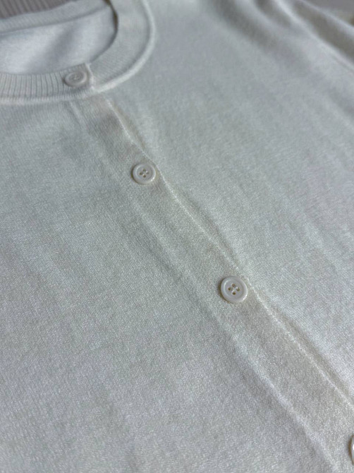 Кардиган женский A-N 82896-82897 однотонный на пуговицах универсальный, белый, one size Киев - изображение 4