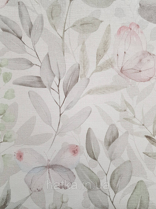 Шпалери вінілові на флізеліні метрові Sintra Edelina прованс квіти листя гілки метелика сірі рожеві Київ - фото 1