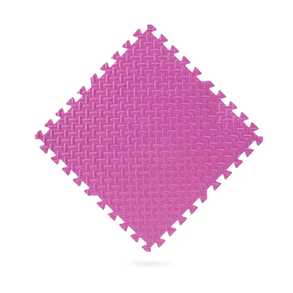 Мат-пазл товщиною 1 см розмір 60х60см 4 частини EVA рожевий Спортивні мати Київ - фото 3