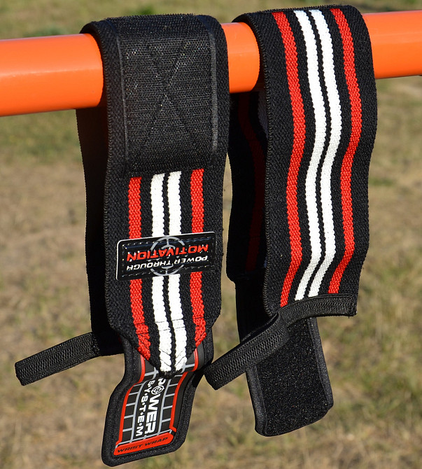 Бинти для зап'ясть (кистьові бинти) Power System PS-3500 Wrist Wraps Red/Black  (пара) Каменское - изображение 8