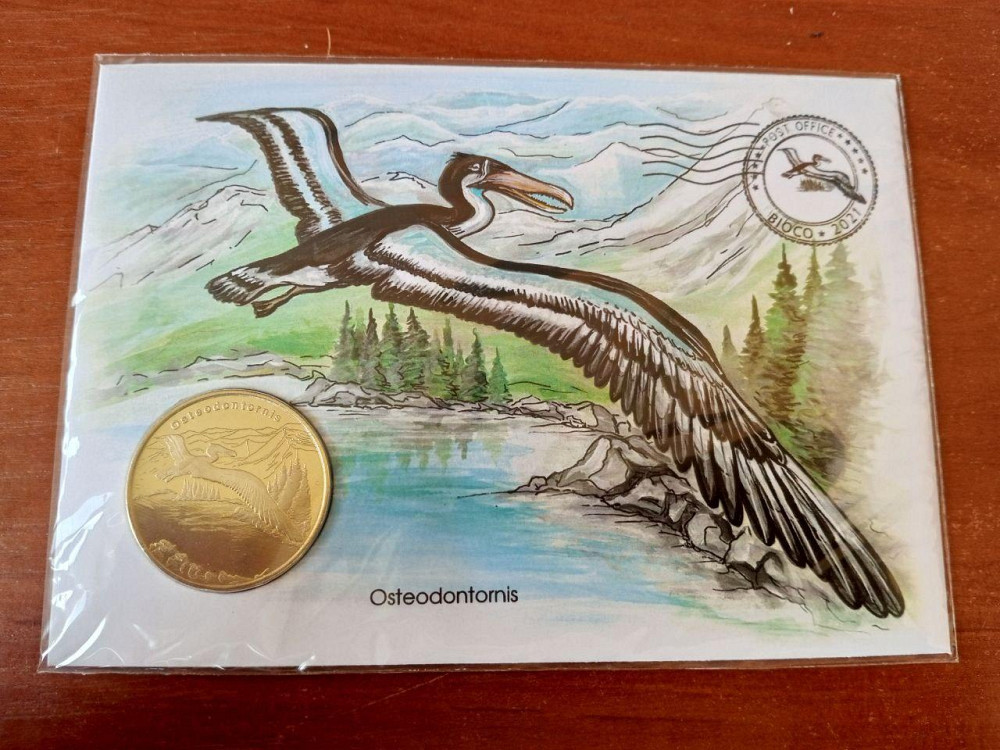 Біоко 5 доларів 2021 ВЕЛИКИЙ ЛЕНІВІСТЬ в конверті Полтава - фото 1