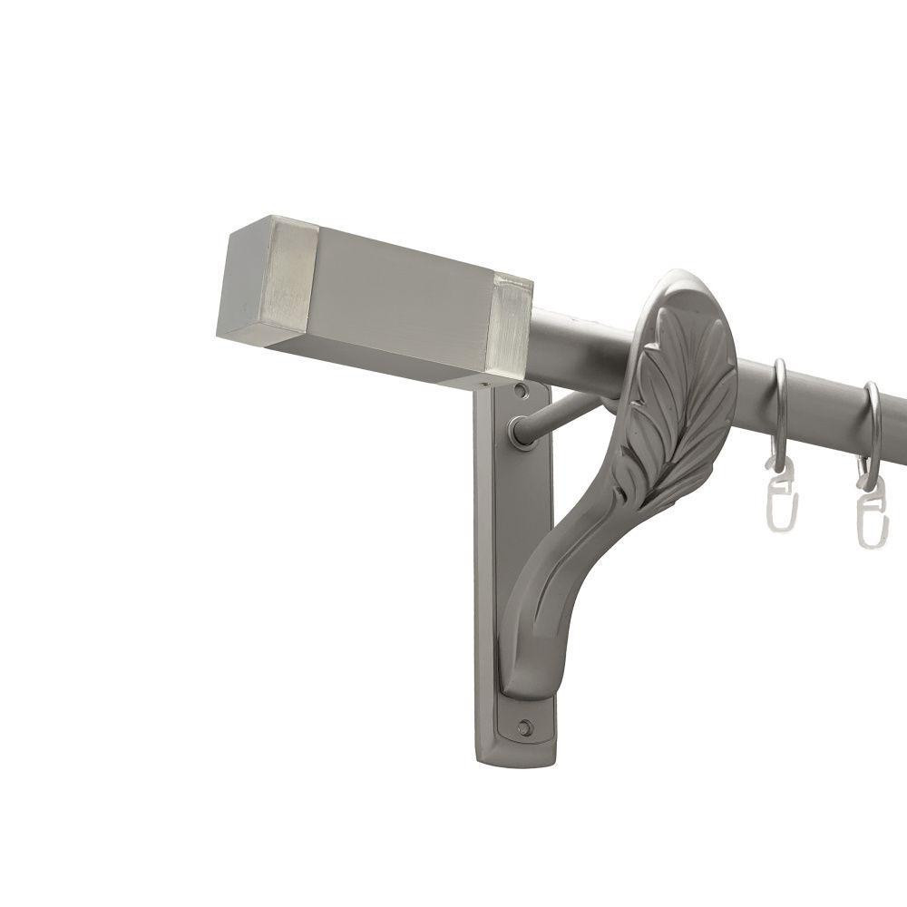 Карниз Orvit Квадро металевий однорядний ретро гладка труба кільце металеве Сатин 25 мм 200 см (00-00016824) Львів - фото 1