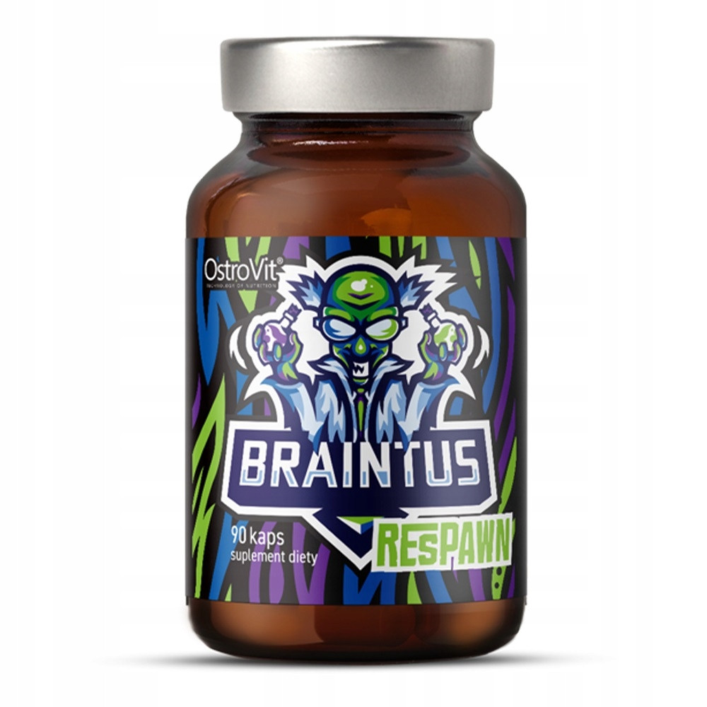 Добавка для улучшения работы мозга OstroVit Braintus Respawn 90 caps Луцк - изображение 1