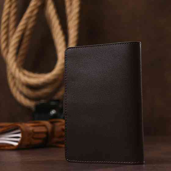 Мужской тревел-кейс из натуральной кожи Коричневый (SHVIGEL) Киев