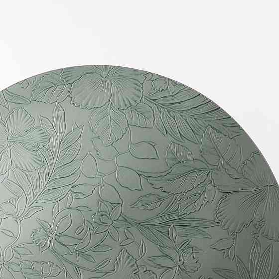 Круглая сервировочная салфетка зеленая Ø38 см Киев