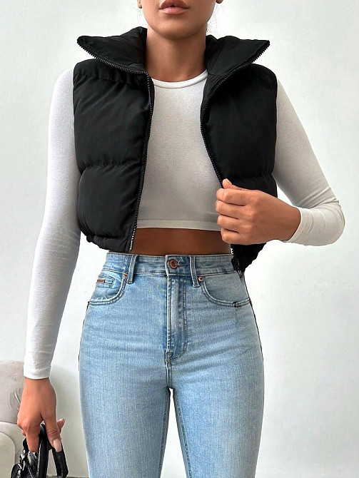 Женская трендовая жилетка плащевка Канада + синтепон 200 Одесса - изображение 4