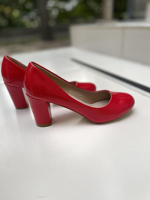 Туфлі жіночі YES MILE червоні еко-лак каблук 6см 36р. 37р. ( -1 1897) Коломыя - изображение 9