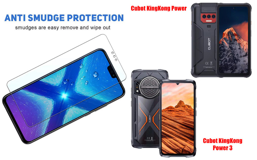 Защитное стекло NeoGlass для Cubot KingKong Power, KingKong Power 3 – ультрапрозрачное и устойчивое Киев - изображение 3