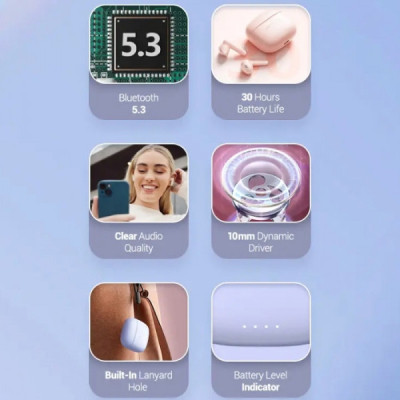 Навушники Vention Elf Earbuds E03 Blue (NBHS0) Вінниця - фото 5