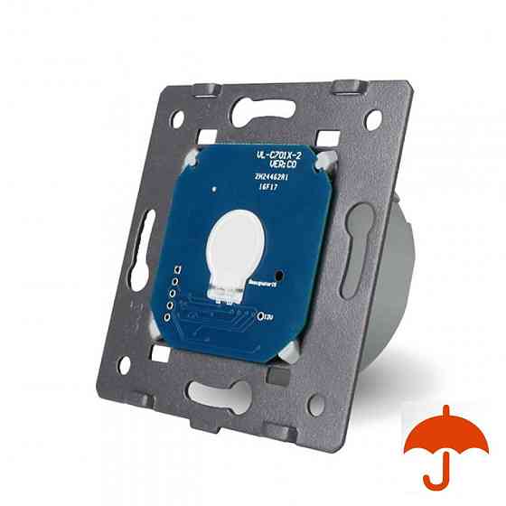 Сенсорний вимикач LIVOLO, з вологозахистом IP44, 5А 230В, без нейтралі (VL-C701IP) Коломыя