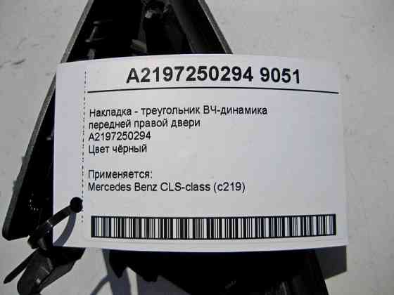 Mercedes-Benz  A2197250294 9051 Накладка - трикутник ВЧ-динаміка передніх правих дверей чорна CLS C219 Одеса