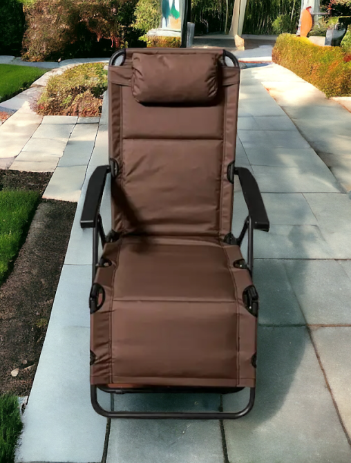 Шезлонг для відпочинку розкладний на 6 положень до 120 кг/ Крісло складане Кривий Ріг - фото 3