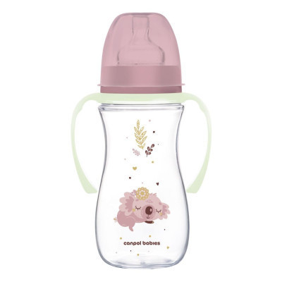 Бутылочка для кормления Canpol babies Easystart Sleepy Koala 300 мл розовая (35/238_pin) Винница - изображение 1