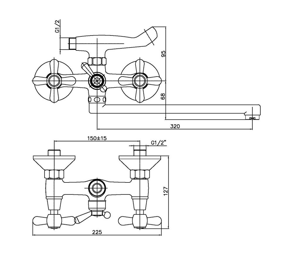 Змішувач для ванни Haiba Dominox 143   ( HB0070 ) 21070 Харків - фото 4