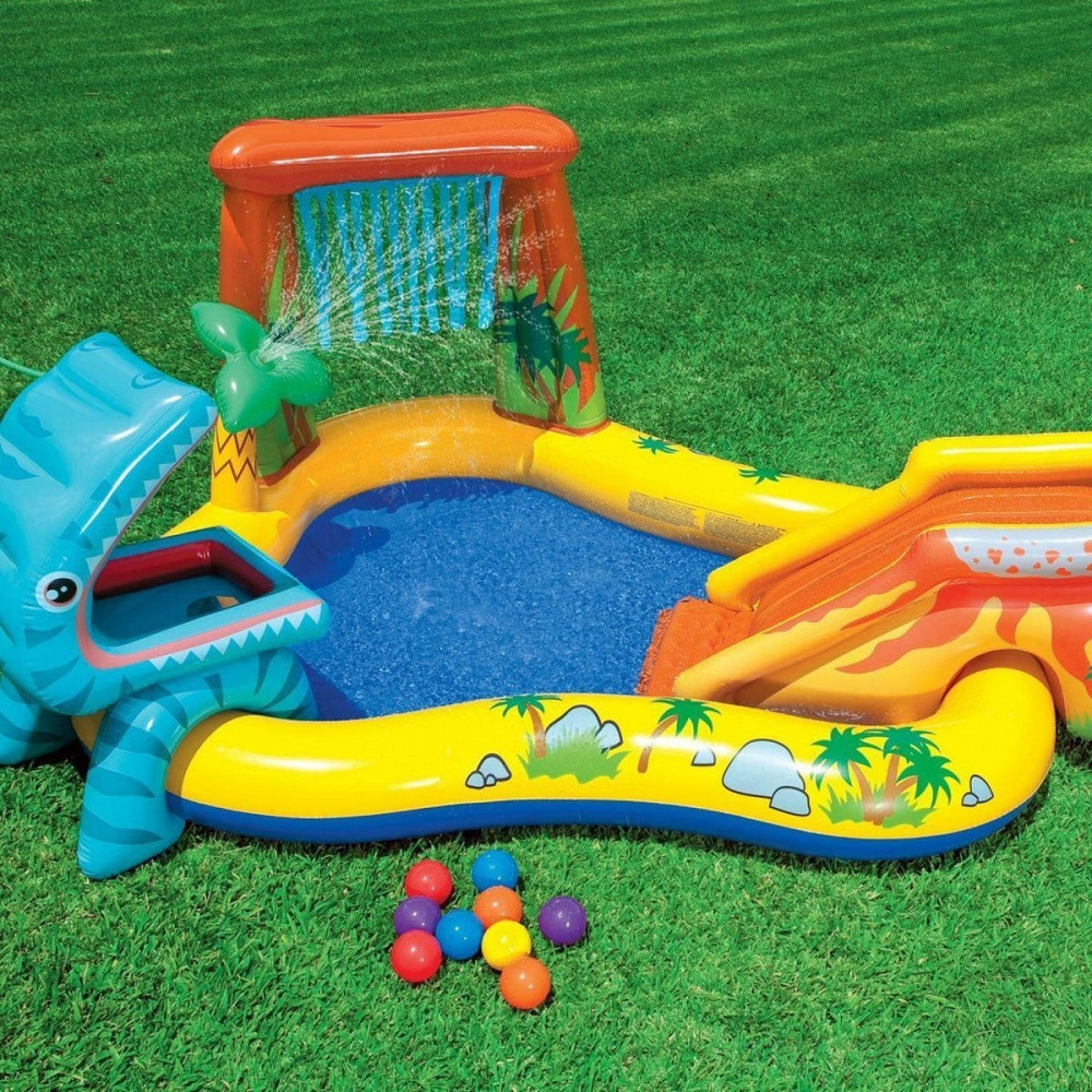 Детский надувной игровой центр бассейн INTEX «Динозавры» 249х191х109 см (57444) Киев - изображение 4
