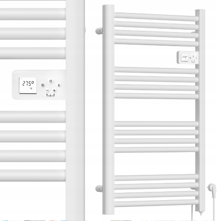 Полотенцесушитель электрический с термостатом Maltec 500Вт Белый (Польша) Киев