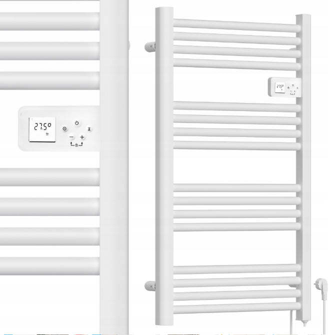 Полотенцесушитель электрический с термостатом Maltec 500Вт Белый (Польша) Киев - изображение 1