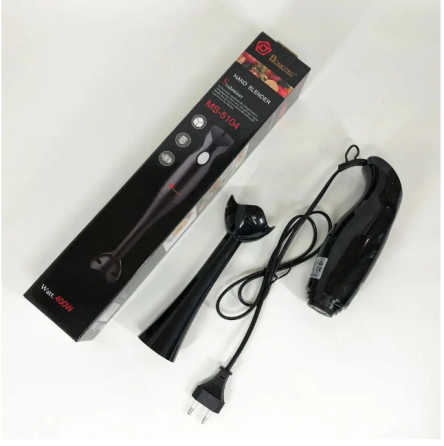 Занурювальний блендер DOMOTEC MS-5104 400W Black для подрібнення продуктів – зручний та потужний. Одеса