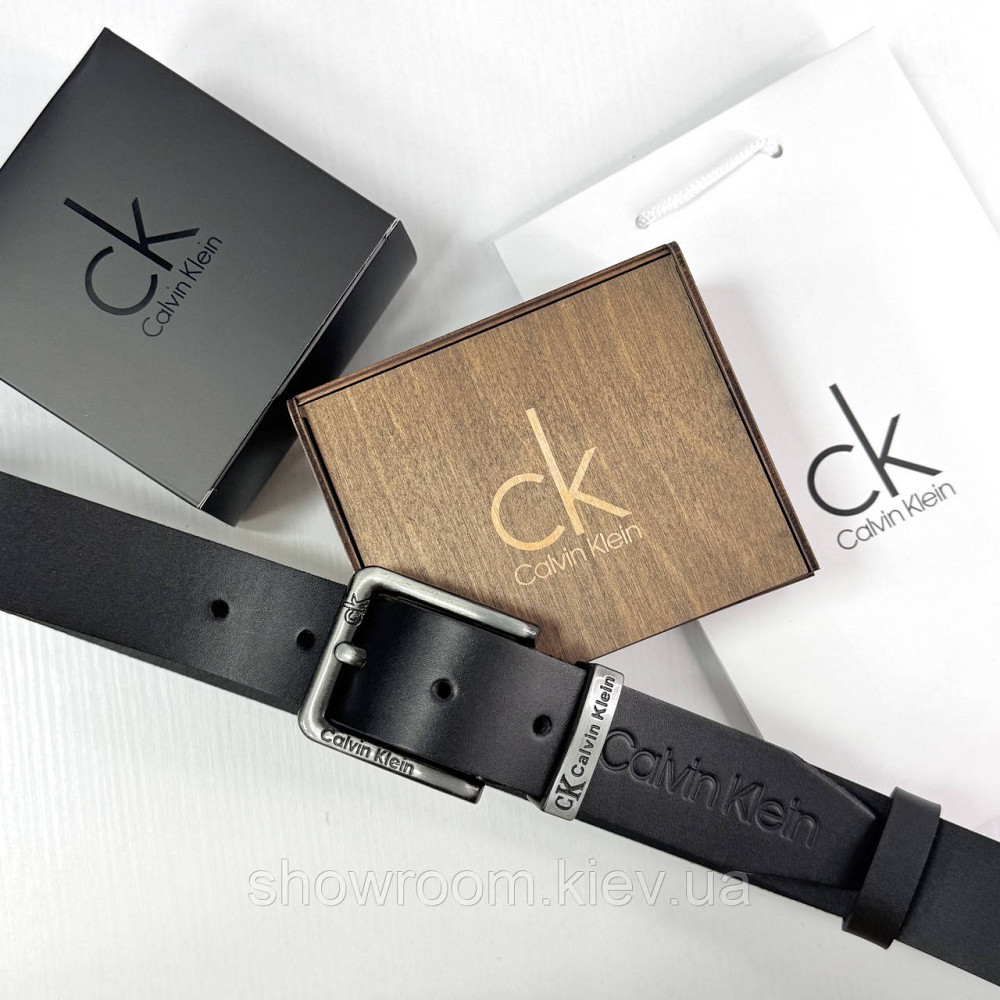 Чоловічий брендовий ремінь із натуральної шкіри (449) Київ - фото 6
