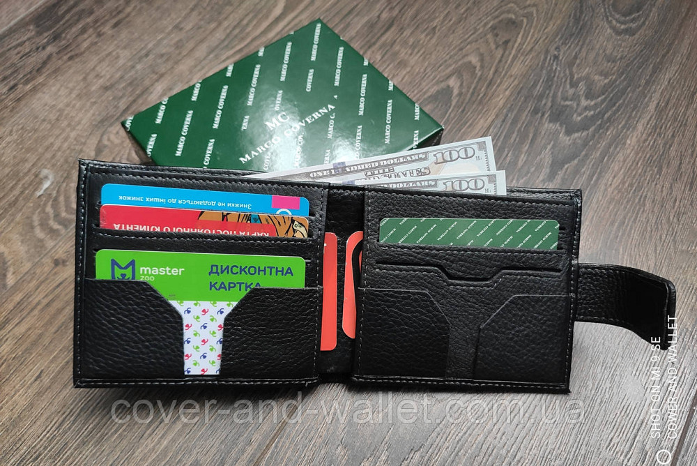 Стильный мужской кошелек для купюр и карточек на магнитах Marco Coverna MC 616 Киев - изображение 2
