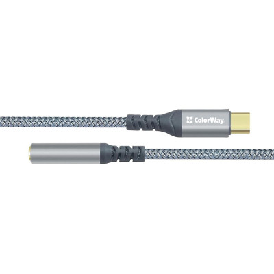 Переходник USB-C to 3.5mm F 0.14m gray ColorWay (CW-AD-CJ) Винница - изображение 9