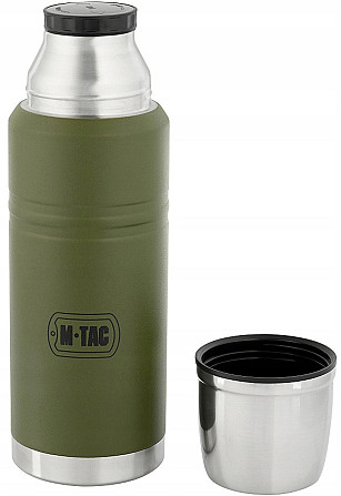 Армійський Термос для напоїв 0.75 літрів з кришкою M-Tac (UN-B04-750A-OD) Нержавіюча сталь Нововолинськ - фото 4