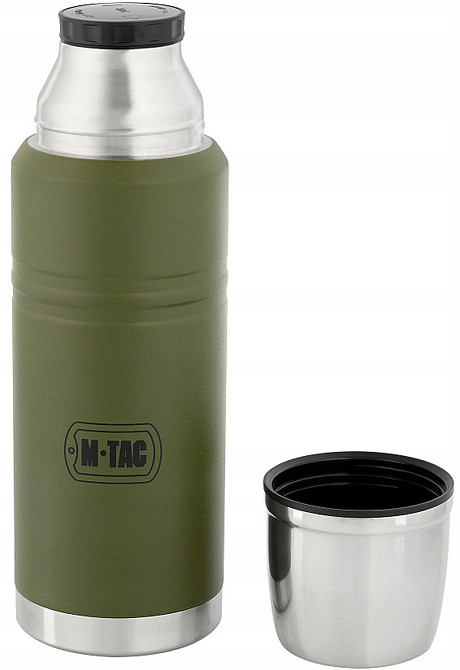 Армійський Термос для напоїв 0.75 літрів з кришкою M-Tac (UN-B04-750A-OD) Нержавіюча сталь Нововолинськ - фото 4