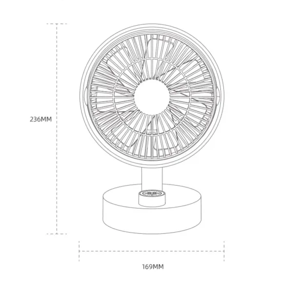 Настольный вентилятор Xiaomi Sothing Plume Desktop Fan S1 аккамуляторный (DSHJ-S-2102) Киев