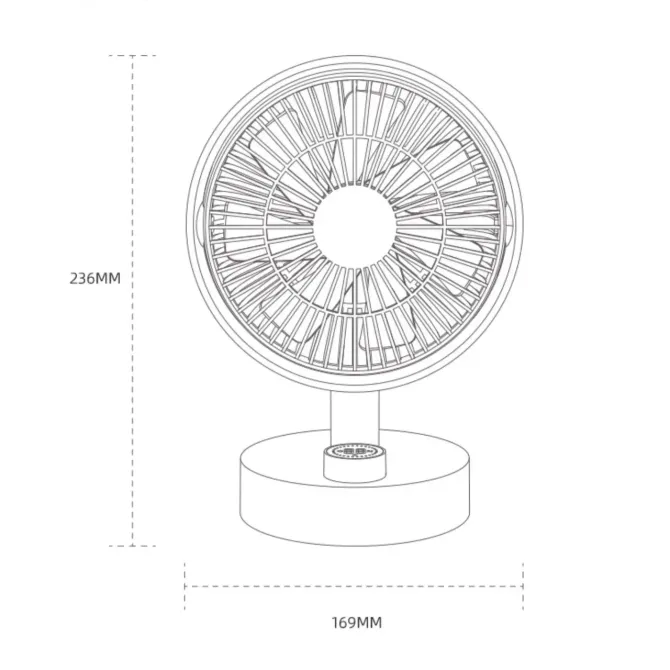 Настольный вентилятор Xiaomi Sothing Plume Desktop Fan S1 аккамуляторный (DSHJ-S-2102) Киев - изображение 3