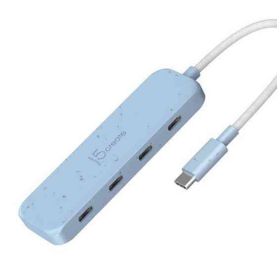 USB-хаб J5create 4 USB-C Cyan (JCH345EC-N) ( 15851 ) Харків