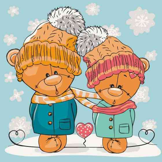 Картина за номерами ArtCraft Милі медвежата 30х30 см (15547-AC) Харьков