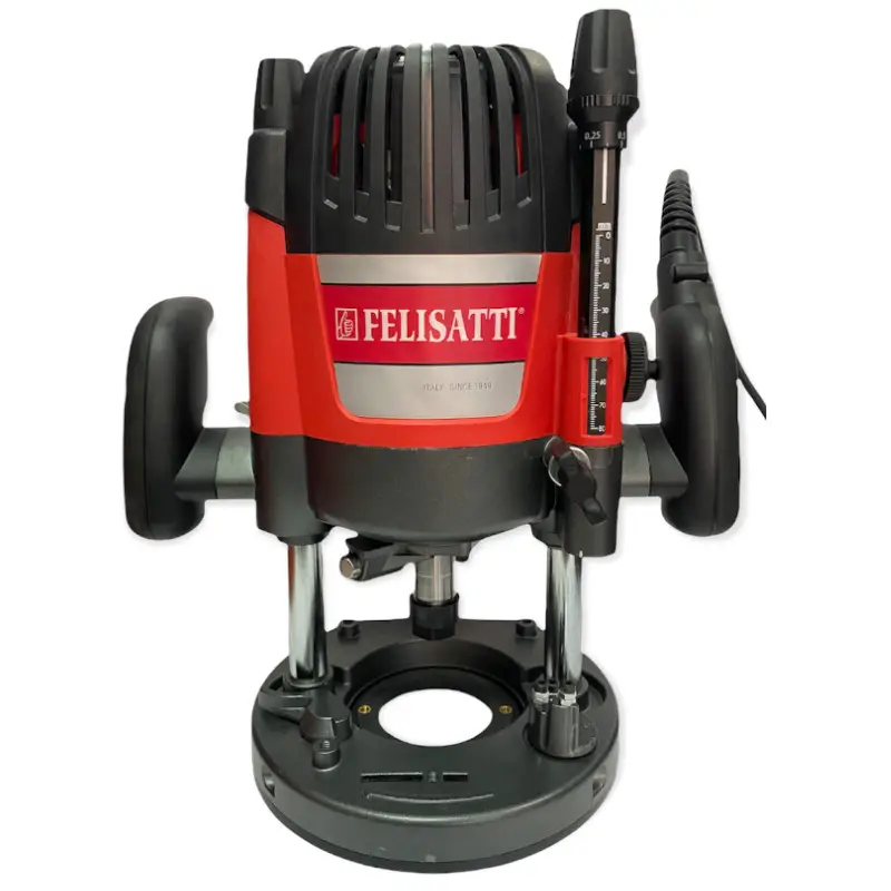 Потужний електричний ручний столярний фрезер FELISATTI ФМ-67/2200Е F61110 : 2200 Вт, 8 та 12 цанга, 21000 об/хв Київ - фото 1
