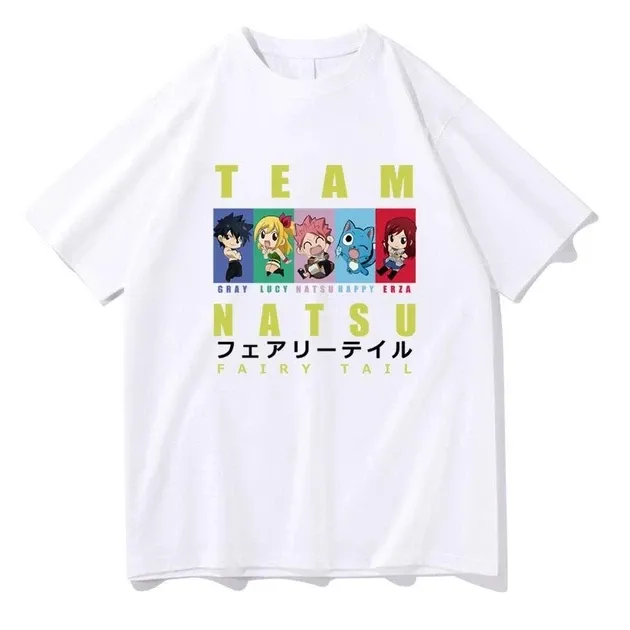 Футболка с аниме принтом Хвост Феи Размер оверсайз (S/M/L) Белый AnimeT1172 Днепр - изображение 1