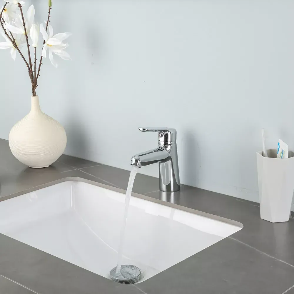 Змішувач для умивальника Frap F1017 хром Київ - фото 3