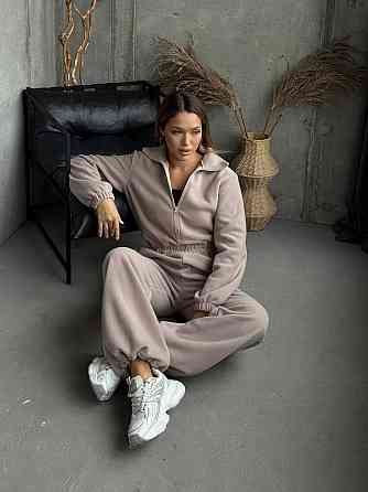 Жіночий теплий повсякденний комбінезон двосторонній полар фліс Одеса