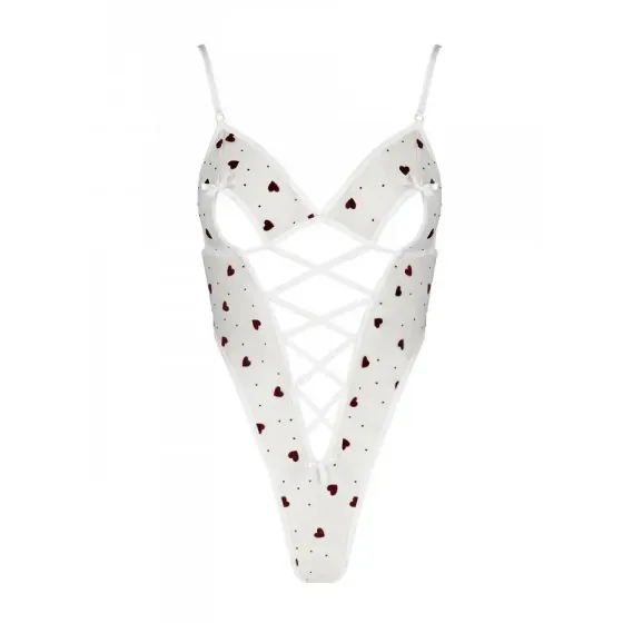 Еротичний боді з малюнком Passion LOVELIA BODY XXL/XXXL, white Львів